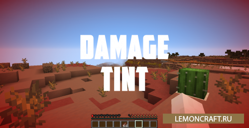 Мод на оттенок повреждений Damage Tint [1.17.1] [1.16.5]