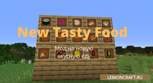 Мод на вкусную еду New Tasty Food [1.16.5]